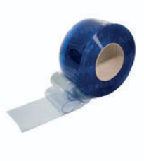 Rotolo in PVC (50 mt) trasparente azzurrato ideale per basse temperature - larghezza 200 mm- lunghezza 50mt