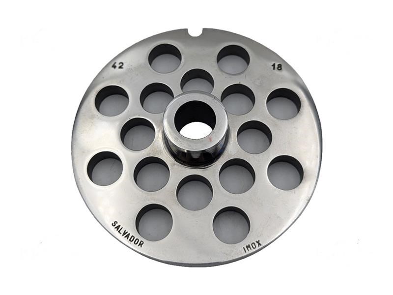 Piastra inox 42 Diam.fori 18 MM