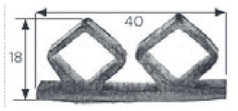 Ricambio compatibile frigoriferi frigor box - guarnizione porta cella colore nero 40 x 18 mm - rif. 86892/M Ricambio compatibile frigoriferi frigor box - guarnizione porta cella colore nero 40 x 18 mm - rif. 86892/M