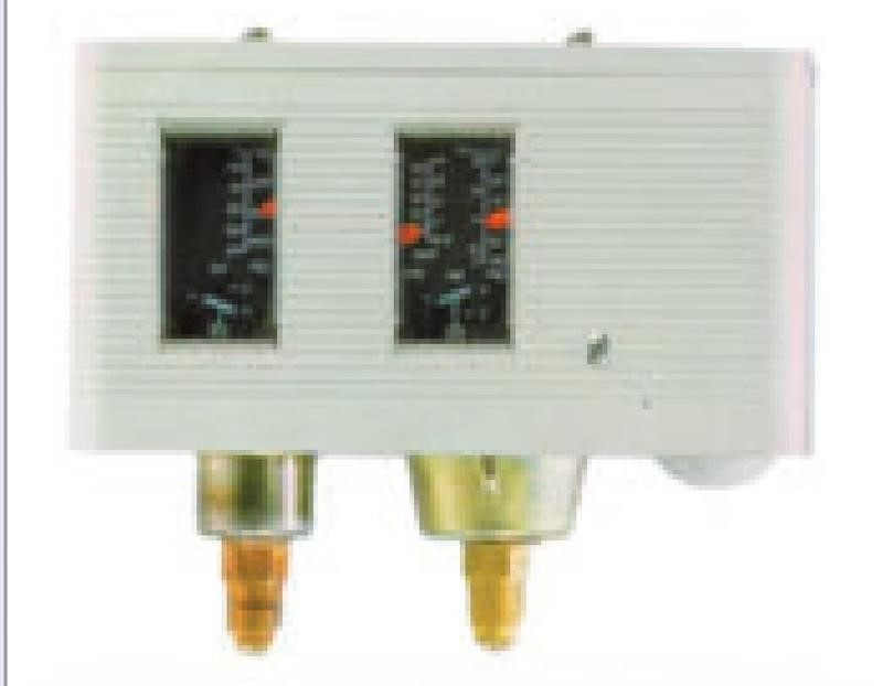 Ricambio compatibile frigoriferi universale - pressostato doppio automatico di alta e bassa pressione, mod. 017-h4758 ped - rif. 08963