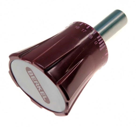 Manopola orologio affettatrice marca Berkel mod. M/L/XL Ø albero 18 LUNGH.mm 50 Ø mascherina 49 rossa