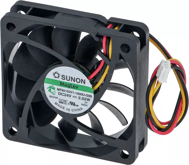 Ventilatore assiale sunon 60x60x15 mm a bronzine 24vdc 2,02w jura