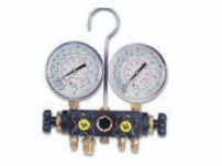 Set manometrico a 4 vie, W4PF80/A6/4 R 22 – 134 – 404 – 407 - DIM. EST mm Ø 80