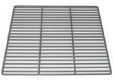 Griglia GN 2/1 plastificata senza alzatina - colore grigio - L x P 530 x 650
