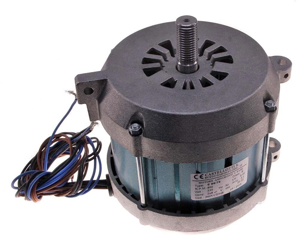 Affettatrice motore tipo C90/80 volt 230 watt 400 Hz 50 fase 1 rpm 890 marca Castellotti - adatto a Berkel Affettatrice motore tipo C90/80 volt 230 watt 400 Hz 50 fase 1 rpm 890 marca Castellotti - adatto a Berkel