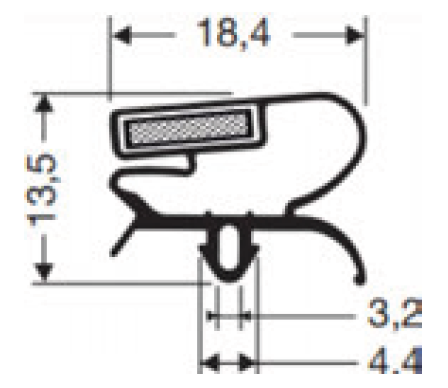 Guarnizione magnetica ad incastro