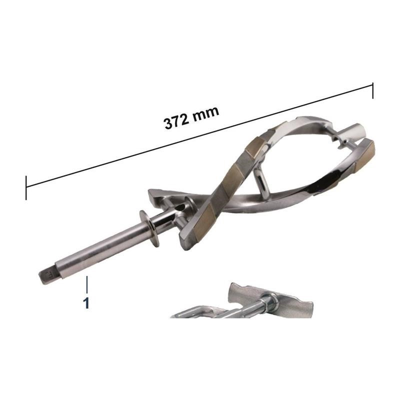 Ricambio compatibile gelatiere carpigiani - agitatore metallo l. 372 mm - rif. 10-142070170