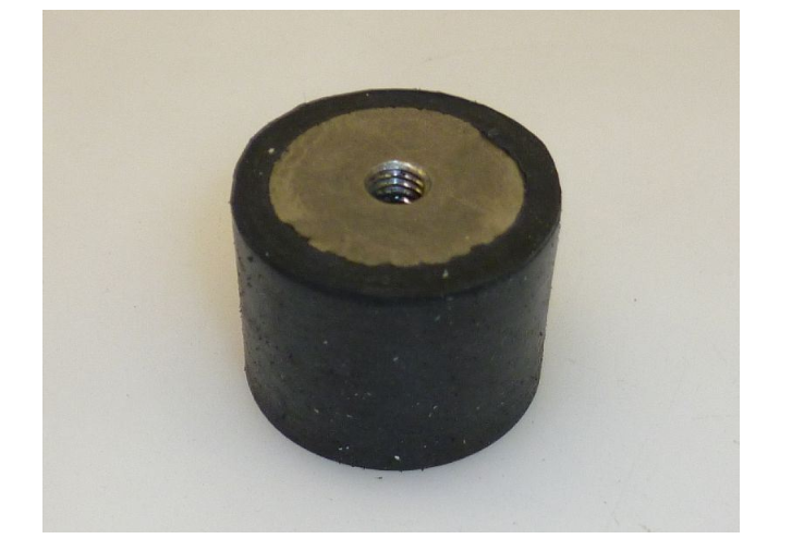 Piedino in gomma ø 24x19 mm