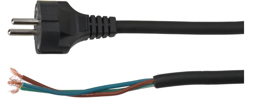 Cavo elettrico alimentazione 3x1 mm² - adatto a Alpeninox Dito Sama Electrolux Professional Zanussi Cavo elettrico alimentazione 3x1 mm² - adatto a Alpeninox Dito Sama Electrolux Professional Zanussi