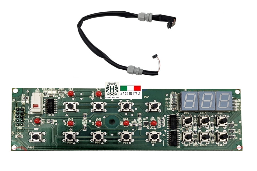 Scheda Pulsantiera con cavo Omega Minerva G5A G7A per affettatrice