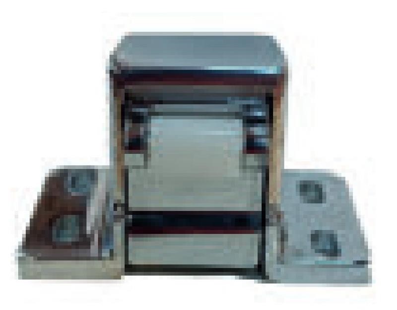 Ricambio compatibile frigoriferi universale - blocco supplementare con aggancio per chiusura cod. 02065 in ottone cromato - rif. 02087