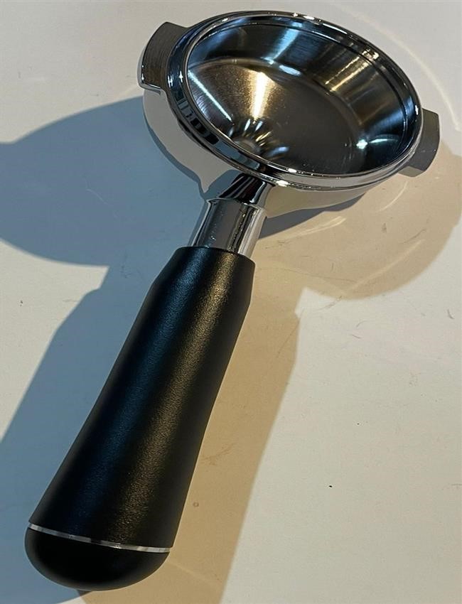 Manopola Portafiltro Torpedo Nera M10 Con Tappo Nero Lucido