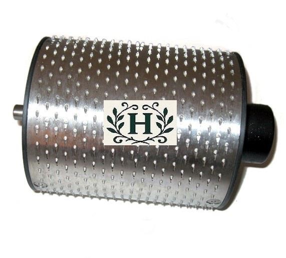 Rullo completo di flange agustoni 138X117 mod.22 inox per grattugia Rullo completo di flange agustoni 138X117 mod.22 inox per grattugia