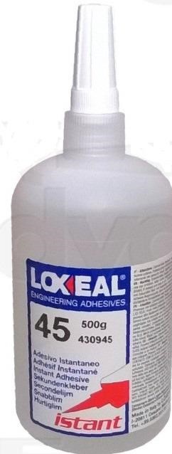 Adesivo istantaneo loxeal 45 cianoacrilato 500 g. Adesivo istantaneo loxeal 45 cianoacrilato 500 g.