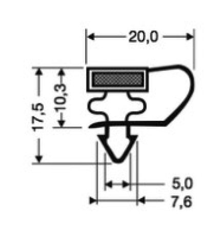 Guarnizione magnetica ad incastro (perimetro totale fino a 3 mt.)