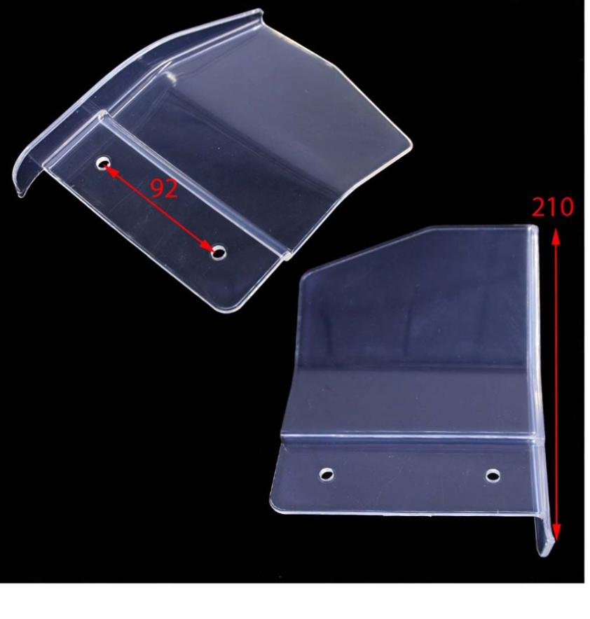 Protezione carrello affettatrice marca Sirman mod. 220-250 C smart-mrr-cnv inter.fori 93 dim LxB mm 150X195