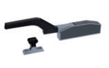 Chiusura automatica a 1 punto CH 1825/ VE Intercambiabilità Dx o Sx (verniciata) - colore grigio - lungh. tot. 386