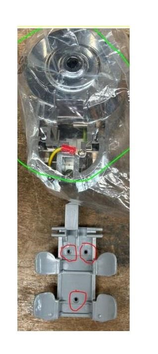 Vema Supporto Bicchiere Fl A 3 Fori+Viti+Testata Supporto Bicchiere
