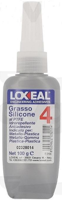 Grasso silicone al ptfe 4, 100G , alimentare