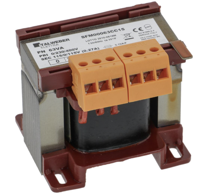 Trasformatore 0-230-400V/115-0-115V 63VA - adatto a Zanolli