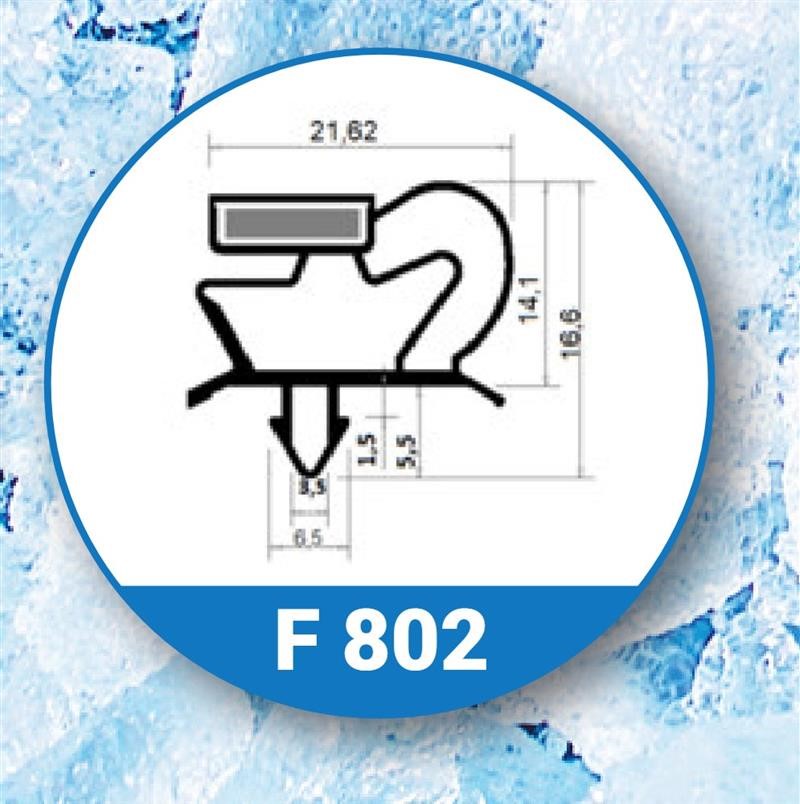 Ricambio compatibile frigoriferi modular - guarnizione magnetica ad incastro per tr/c3 445 x 195 mm - rif. 86538