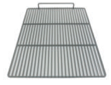 Griglia GN 2/1 plastificata con alzatina 5 cm - colore bianco - L x P 530 x 650 Griglia GN 2/1 plastificata con alzatina 5 cm - colore bianco - L x P 530 x 650