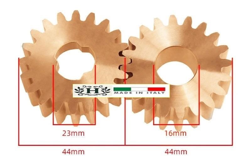 Coppia ingranaggi in metallo per pompa macchine gelato