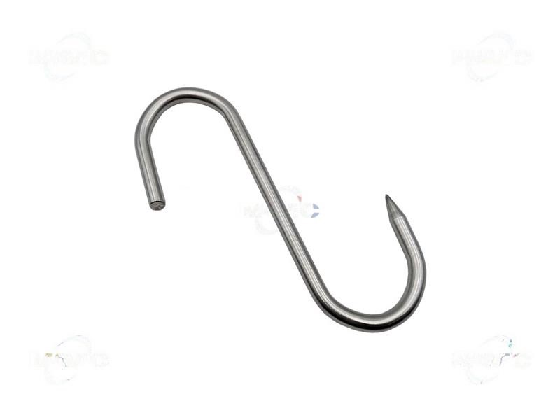 Gancio inox fisso 1 punta 250X12