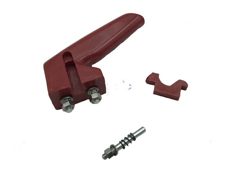 Manopola rossa completa spingicarrello ABO per affettatrice Manopola rossa completa spingicarrello ABO per affettatrice