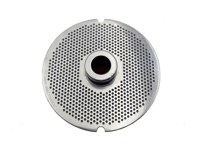 Piastra inox mod.42 diam.fori 2,5 due tacche per tritacarne Piastra inox mod.42 diam.fori 2,5 due tacche per tritacarne