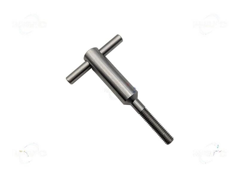 Pomolo inox a t perno D.6MM per staffa hamburgatrice ABM mod.F1000