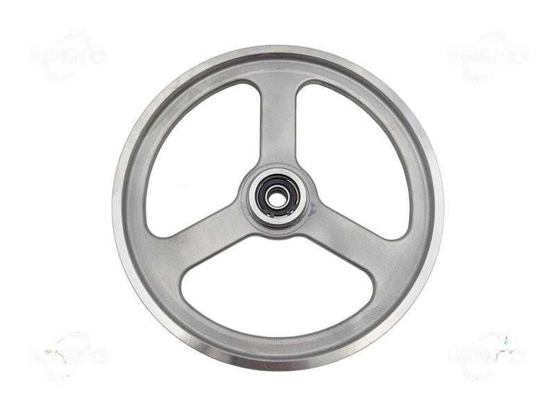 Puleggia inox superiore completa di cuscinetti Minerva mod.C-205 per segaossa Puleggia inox superiore completa di cuscinetti Minerva mod.C-205 per segaossa